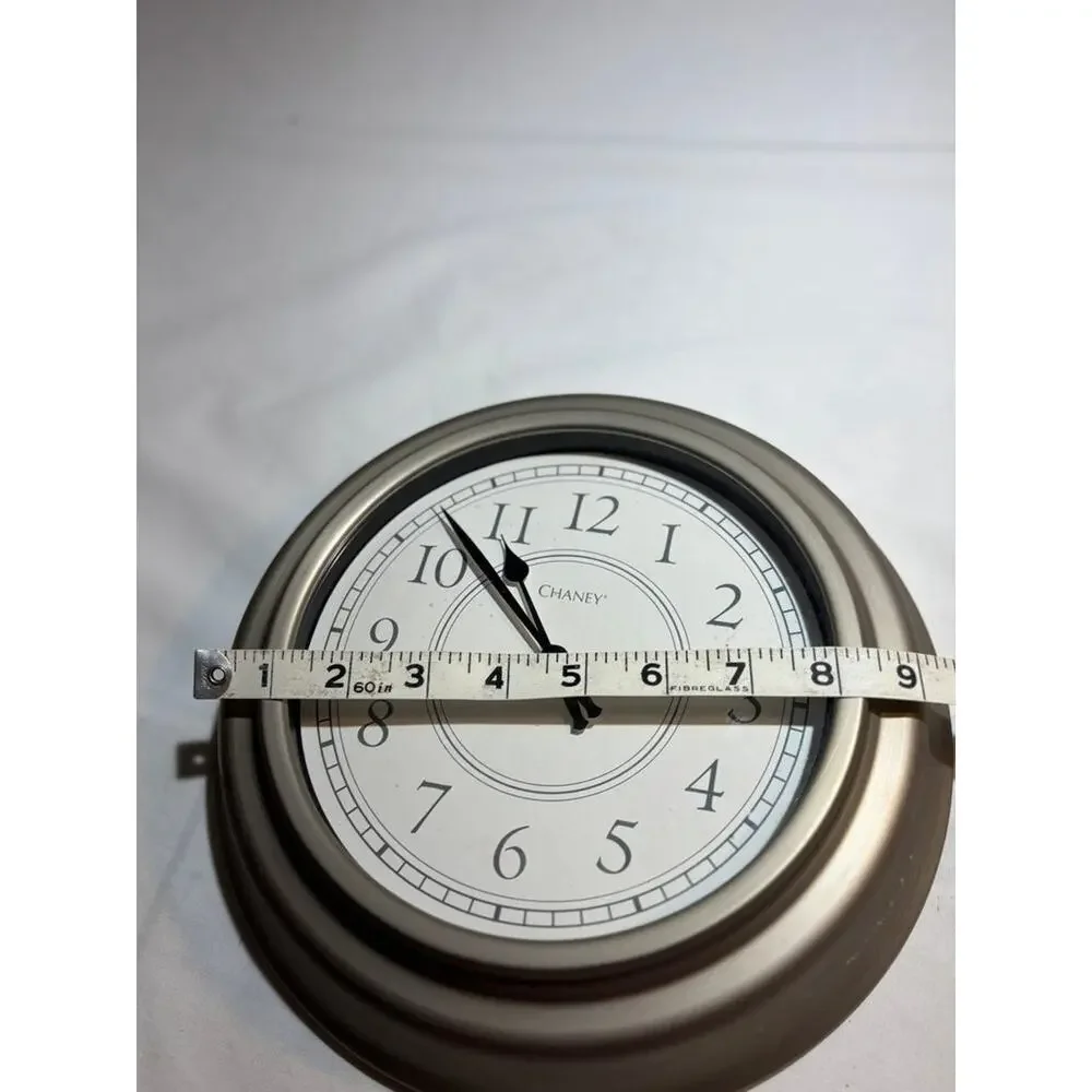 Chaney Wall Clock with Metal Frame